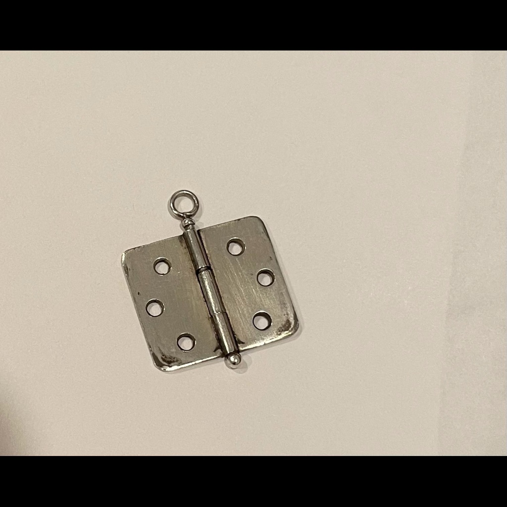 Unique Sterling Sliver Hinge Pendant